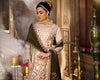 Suit Material - Cream & Green U513